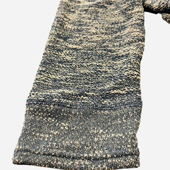 Robert Louis Blue Heathered Stretch Knit Tunic Shirt Dress with Pockets - Picture 4 of 10